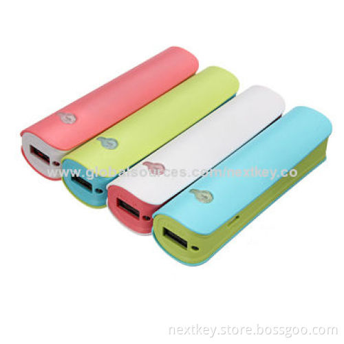 New, Fashionable, Rechargeable, Emergency, Mobile Phone Chargers, 2600mAh, 5V 1A Output